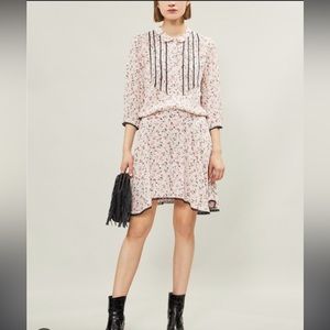 Zadig+Voltaire Raspail Pattern Dress in Rose Petal EUC Size M